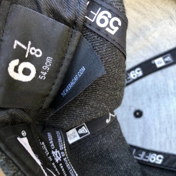 NEW ERA Golden State Warriors Fitted Hat 6 7/8 Wool Blend NBA Cap Grey 59Fifty - Picture 8 of 8